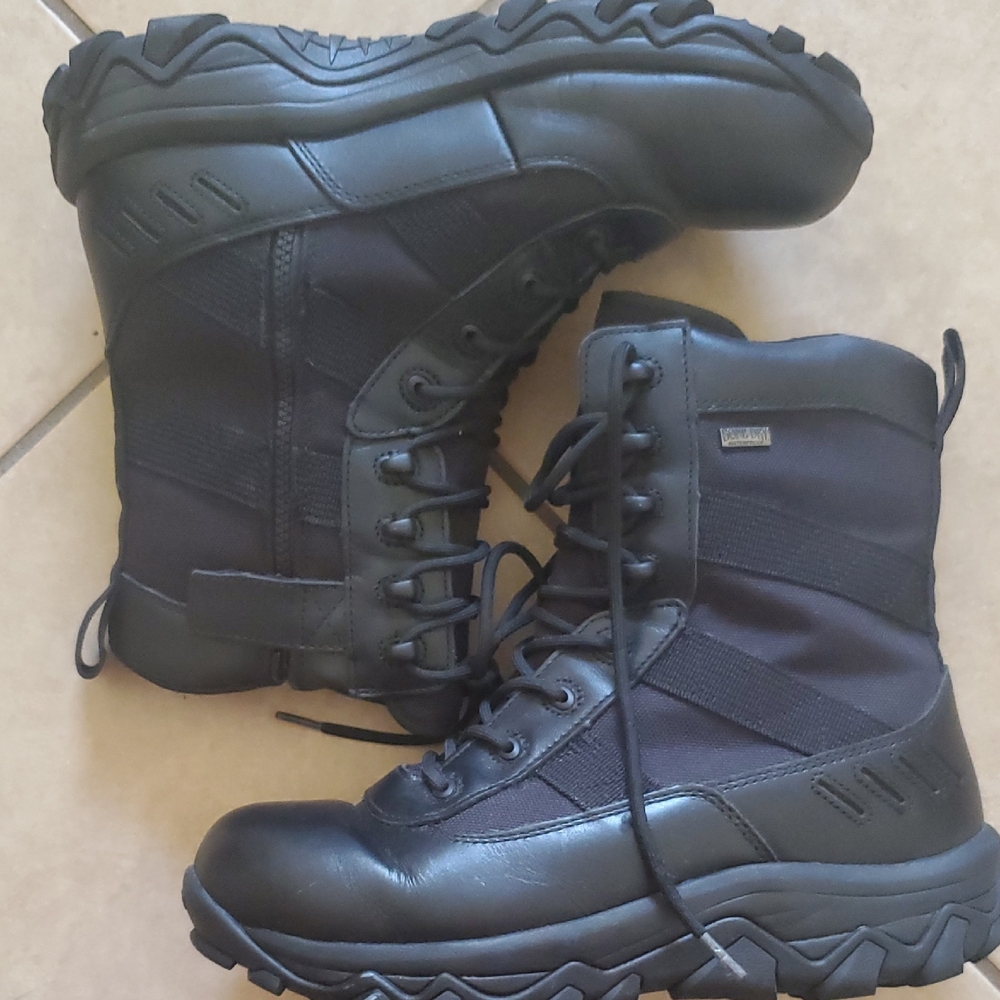 RedHead Black Women's Combat Moto Boots
